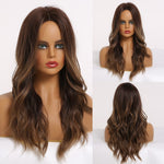 Medium Length Wavy Color Variations Synthetic Wigs (30)