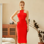 Sexy Halter Top Bodycon Bandage Sleeveless  Dress 110