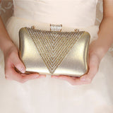 Gold Color Rhinestone Clutch Bag 05