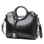 (04) Luxury Tote Women's Brand PU Leather Bags retro style