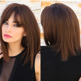 Long Various Colors Straight Synthetic Wig with Bangs (40)