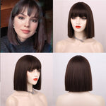 Female Short Smooth Synthetic Wigs With Various Colors (11)