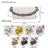 Fashion Solid Color FLAP PU Leather Shoulder Crossbody Bag for Women