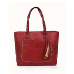 (03) Fashion Tote with Tassel Women's Handbag PU Leather