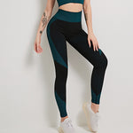 Fitness Striped Workout Push Up Pants High Waist Leggings