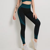 Fitness Striped Workout Push Up Pants High Waist Leggings