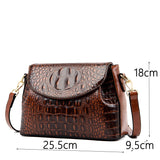 (32) Luxury Casual Tote Crocodile Style Leather Handbags Shoulder Bags for Women