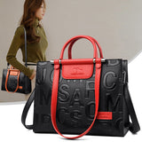 (26) Woman's Large Capacity Retro PU Leather Crossbody Bag