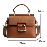 (03S) Woman's Vintage PU Leather Shoulder Bags