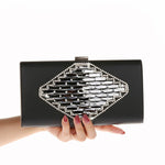 Fashion PU Leather with Rhinestone Clutch Bag 07