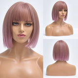 Female Short and Medium Stylish Smooth Synthetic Hair With Various Colors (07)