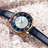 New CURREN Quartz Elegant Classic Leather Wristwatches for Women