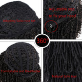 Afro Kinky Multi Color Medium Synthetic Dreadlock Wig 6 Inches (31)