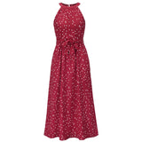 Sexy Sleeveless Print Vintage Polka Dot Dress 24