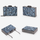 Acrylic Retro Luxury Marble Pattern Clutch Banquet 08