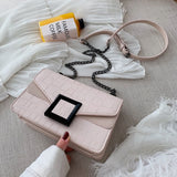 (02S) Women's Stone Pattern PU Leather Crossbody Bags