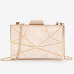 Acrylic Retro Luxury Marble Pattern Clutch Banquet 08