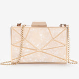 Acrylic Retro Luxury Marble Pattern Clutch Banquet 08