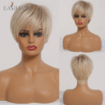 Short Straight Hair Various Colors Synthetic Wigs