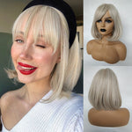 Short Bob Color Variations Synthetic Wigs