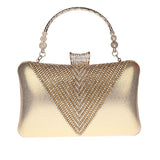 Gold Color Rhinestone Clutch Bag 05