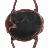 (14) Woman's Pu Leather Simple Shoulder Bag