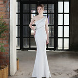 Elegant Asymmetric Evening Dress 96