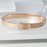 Trendy Fashion Gold, Silver, Rose Gold Color Belt Design Bracelet B2