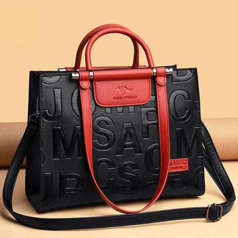 (26) Woman's Large Capacity Retro PU Leather Crossbody Bag