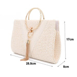 Retro Weave Elegant Tassel Evening Bag 45