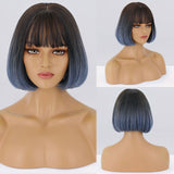 Female Short and Medium Stylish Smooth Synthetic Hair With Various Colors (07)