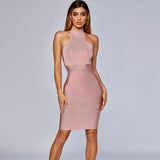 Halter Top Bandage Bodycon Dress 135