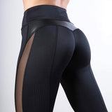 Solid High Waist Black Fitness Legging