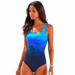 Women's Push Up Swimwear Criss-Cross Back One-piece Bathing Suit