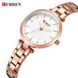 CURREN Luxury Brand Minimalist Quartz With Steel Watches for Women