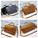 (38) Fashion Nubuck PU Leather  Large Capacity Shoulder Crossbody Bags for Women