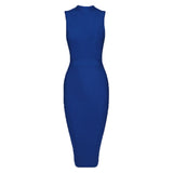 Fashion High Neck Bandage, Bodycon Dress 139