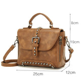 (31) Women's with Cylinder Rivets PU Leather Crossbody Bags for Women