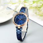 CURREN Luxury Brand Minimalist Quartz With Steel Watches for Women