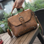 (31) Women's with Cylinder Rivets PU Leather Crossbody Bags for Women