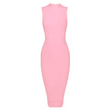 Fashion High Neck Bandage, Bodycon Dress 139