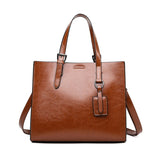 Woman's Pu Leather Soft Large Capacity Women Crossbody Bag