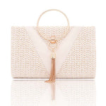 Retro Weave Elegant Tassel Evening Bag 45