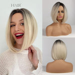 Short Bob Color Variations Synthetic Wigs