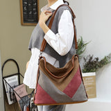 (52) Solid Color Canvas Fashion All-match Shoulder Bags for Women