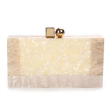 Marble Pattern Acrylic Party Wedding Clutch Bag  06