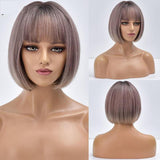 Female Short and Medium Stylish Synthetic Wig With Various Colors (08)