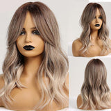 Medium Wavy and Straight Various Colors Synthetic Wigs (37)