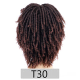 Afro Kinky Multi Color Medium Synthetic Dreadlock Wig 6 Inches (31)