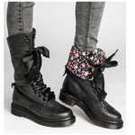 Mid-Calf Flat Vintage Sexy Steampunk PU Leather Retro Boots 16